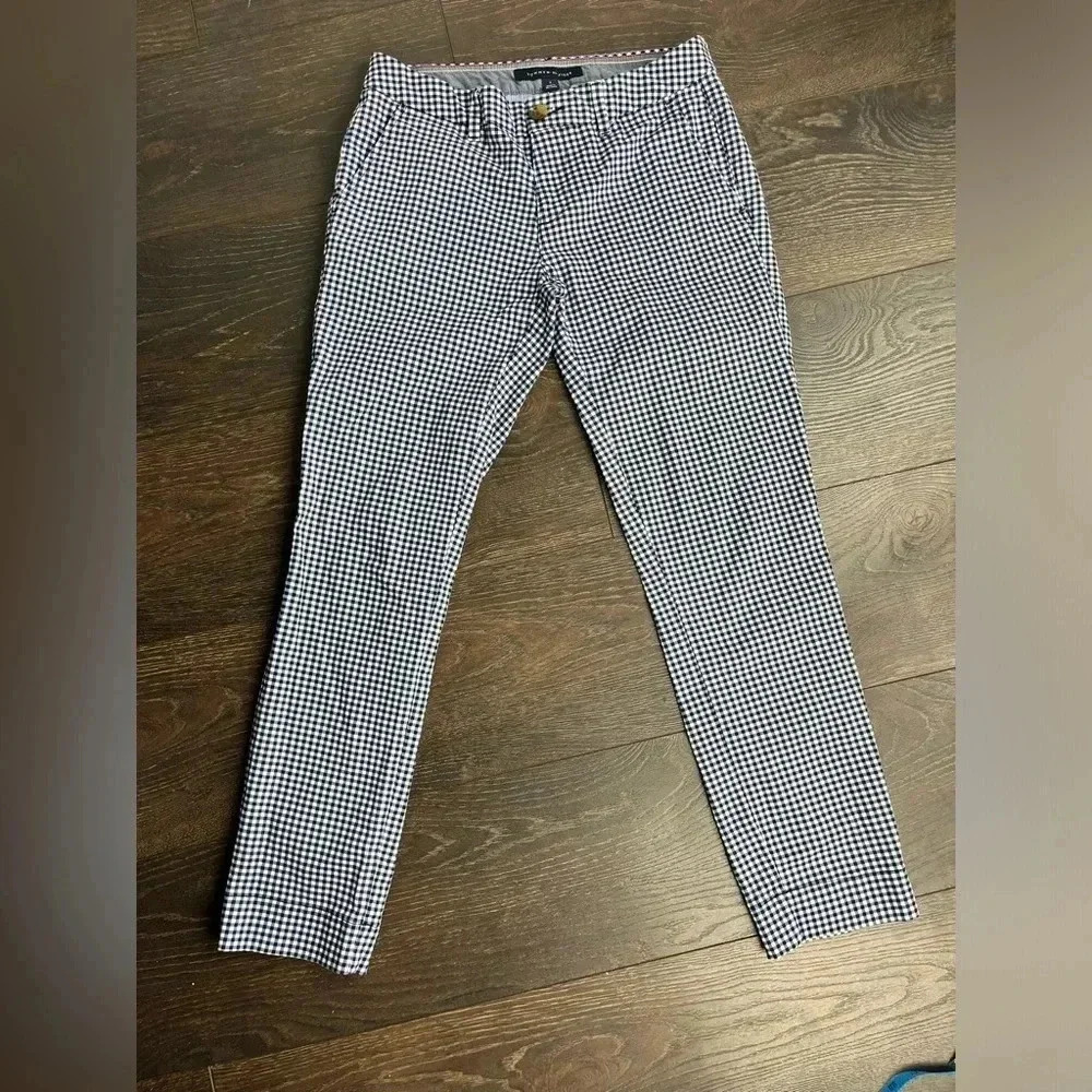 Tommy Hilfiger Buffalo Checkered Print Tapered Pants